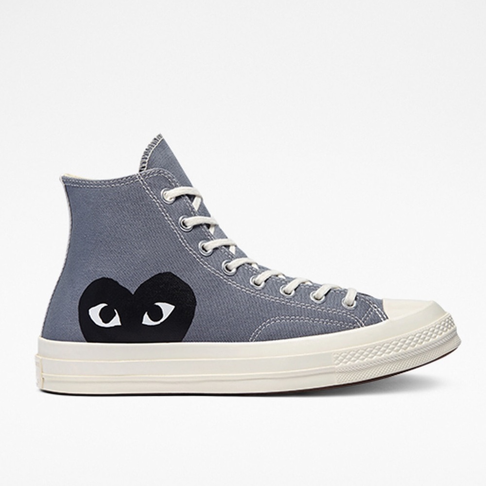 NIB Comme des Garçons PLAY Converse Chuck Taylors in Grey